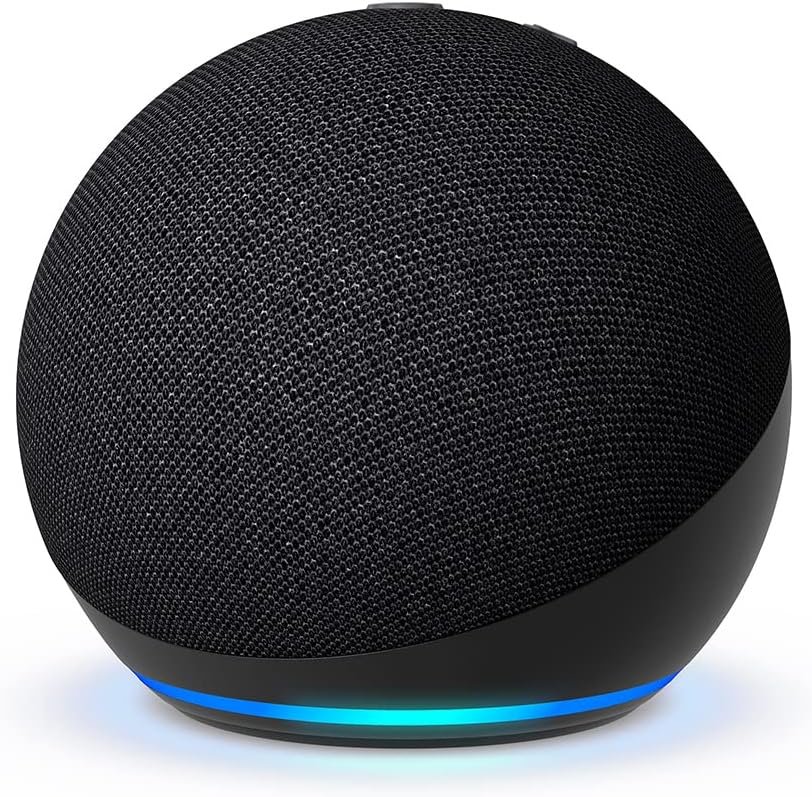 Like-New Amazon Echo Dot, Vibrant sounding Alexa speaker, Great for bedrooms, dining rooms and offices, Charcoal