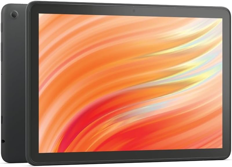 Like-New Amazon Fire HD 10 tablet (newest model) built for relaxation, 10.1" vibrant Full HD screen, octa-core processor, 3 GB RAM, 32 GB, Black