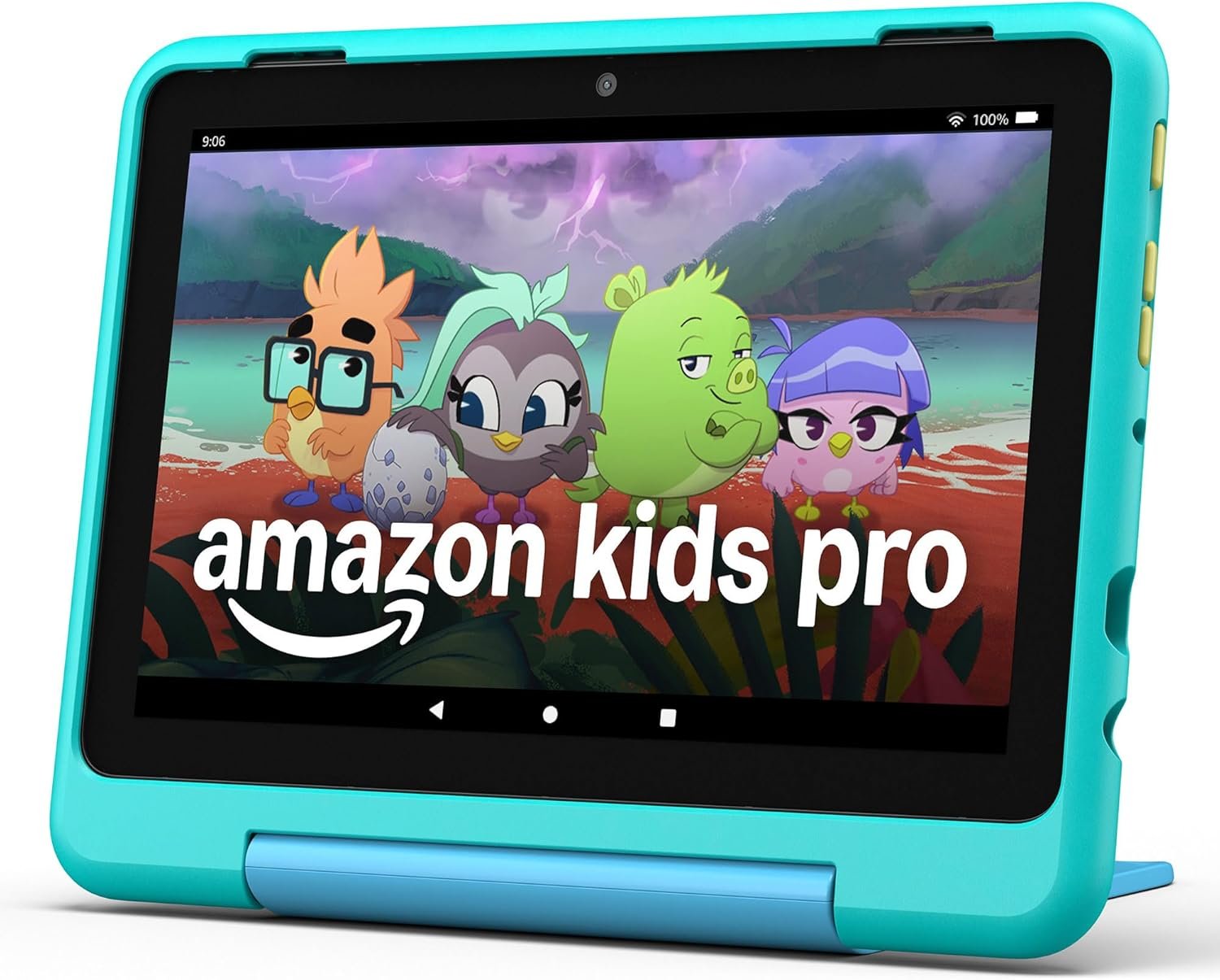 Amazon Fire HD 8 Kids Pro tablet (newest model), ages 6-12. Bright 8" HD screen, includes ad-free content, parental controls, 13-hr battery, slim case for older kids, 32GB, Hello Teal