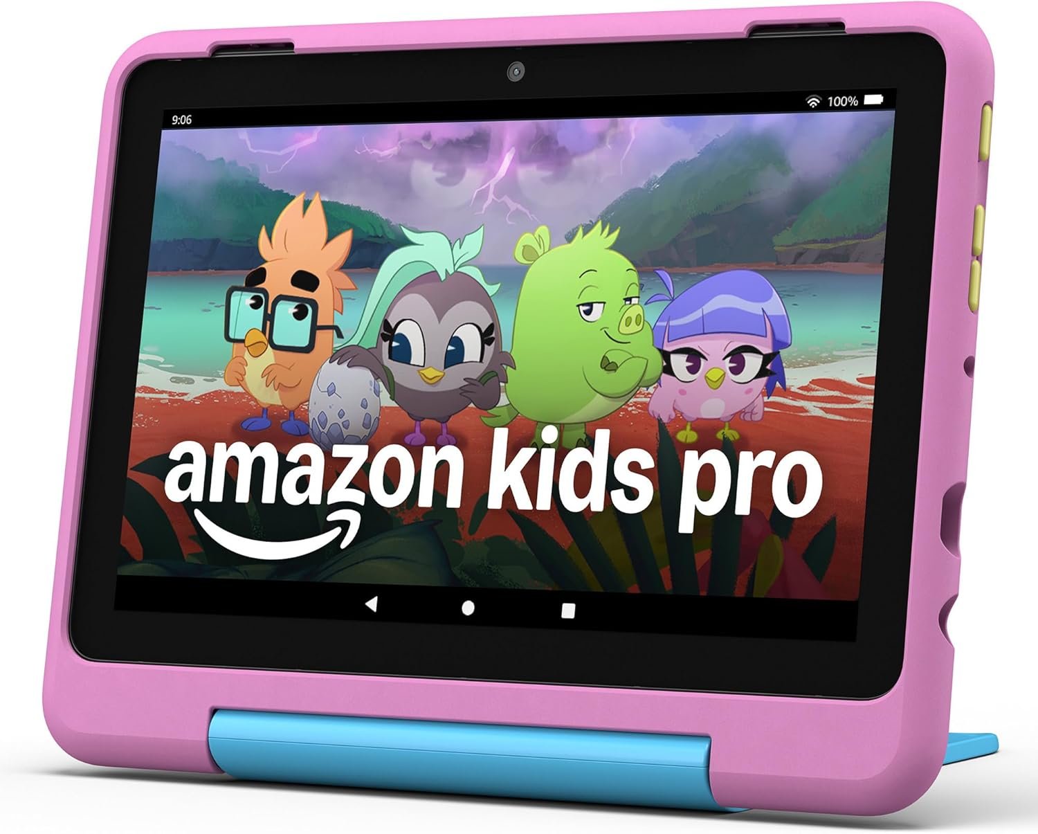 Amazon Fire HD 8 Kids Pro tablet (newest model), ages 6-12. Bright 8" HD screen, includes ad-free content, parental controls, 13-hr battery, slim case for older kids, 32GB, Jungle Cat