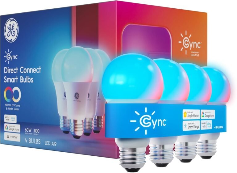 Cync GE A19 Smart LED Light Bulbs Review: Color Flexibility, Smart Home Integration, and Energy Efficiency