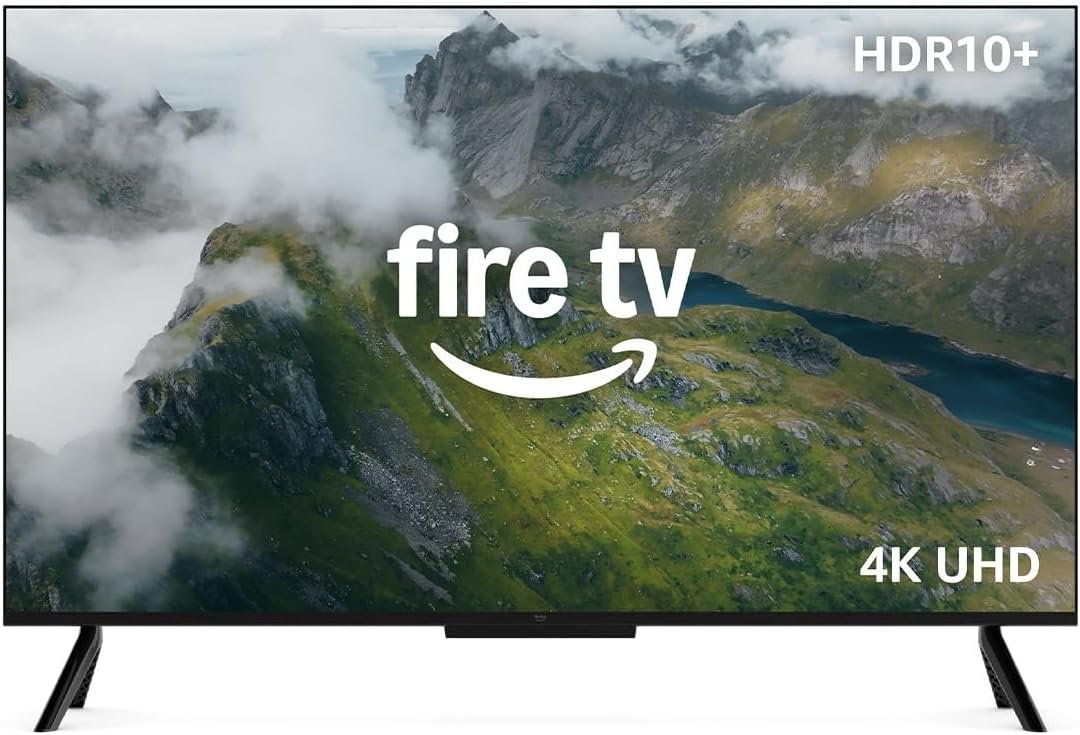 Amazon Fire TV 43" 4-Series (newest model), 4K Ultra HD smart TV with Alexa Remote, HDR10+, fast processor, Dolby Audio, Ambient Experience, free and live TV