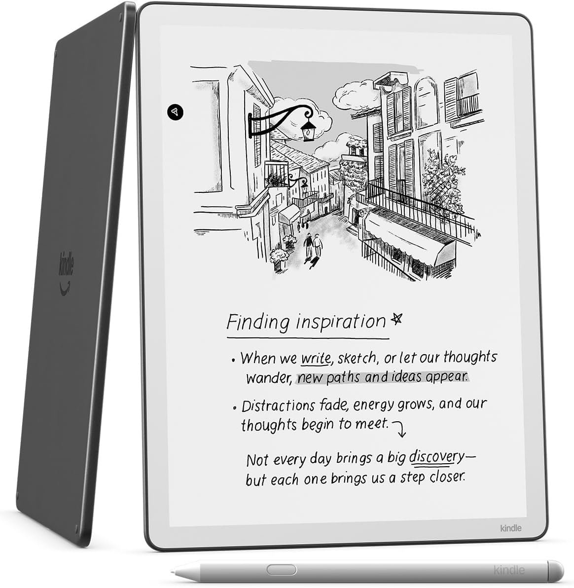 Amazon Kindle Scribe 64GB (newest model) — 11” paper-like display with front light — Thinner, lighter, faster —Write in notebooks, documents, and books