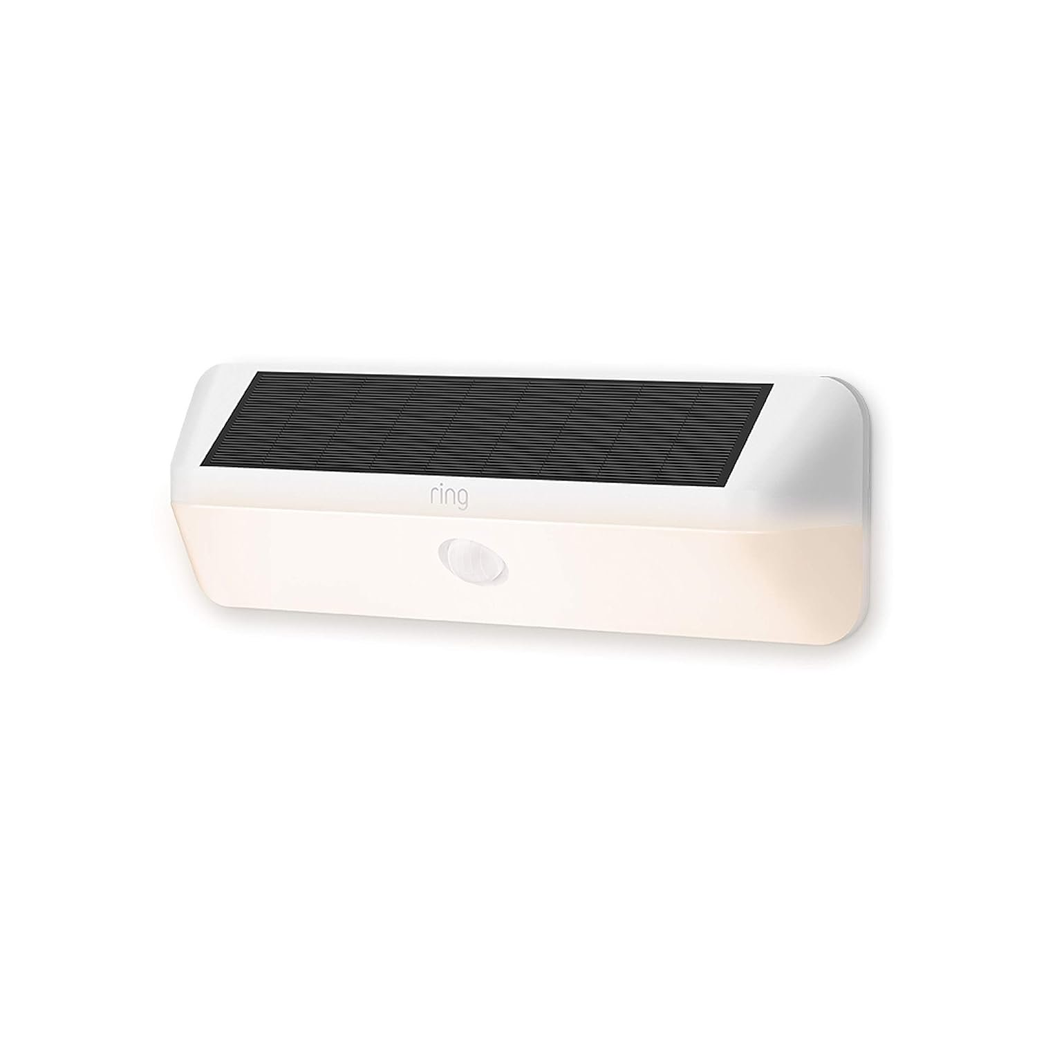 Ring Wall Light Solar — Motion-activated wall light, bright LEDs, works with Amazon Sidewalk, White