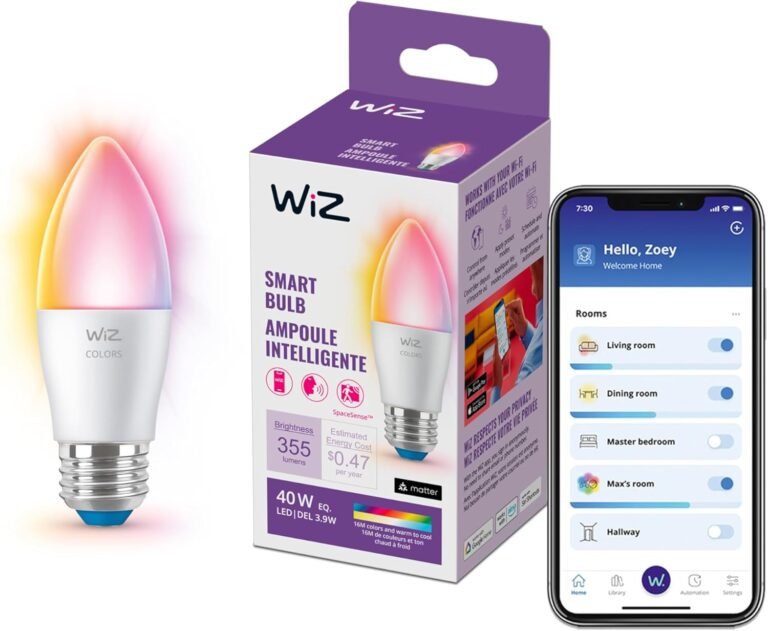 WiZ 40W B12 Color LED Smart Candle-Shaped Bulb Review: A Comprehensive Guide for 2026