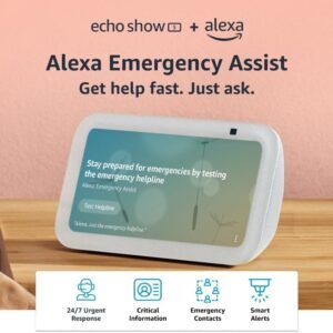Echo Show 5 Smart Display – Glacier White – Alexa Emergency Assist