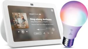 Echo Show 8 Smart Display with Globe Bulb Review