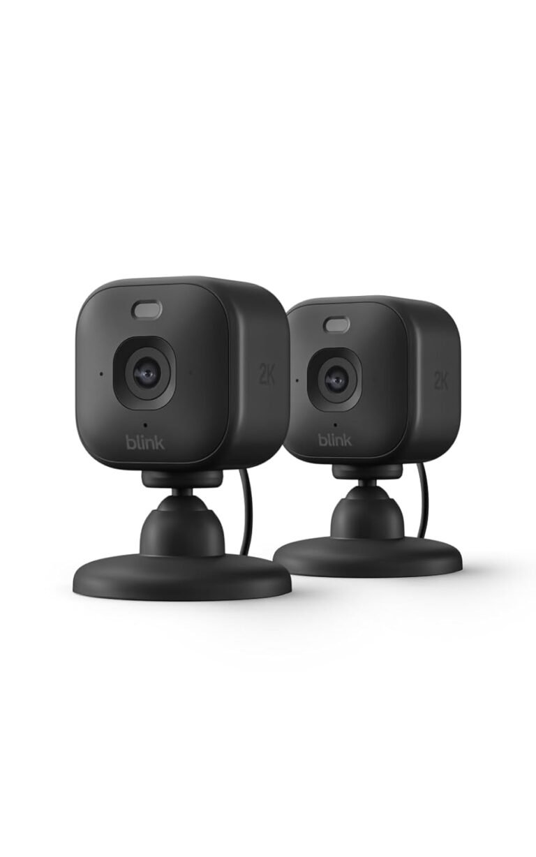 Blink Mini 2K+ – Compact Home Security Camera with 2K Video, Color Night Vision, and Smart Detection for 2026