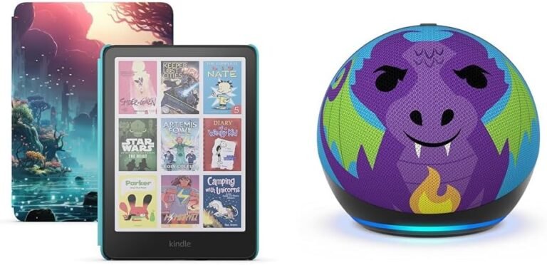 Amazon Kids Entertainment Device Bundle Review: Kindle Colorsoft Kids + Echo Dot Kids