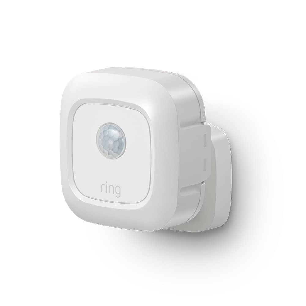 Ring Motion Sensor — Battery-powered outdoor sensor for Ring smart lights, works with Amazon Sidewalk, White