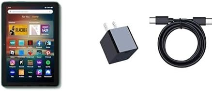 Fire HD 8 (32GB, Emerald) with 15W Charger Bundle