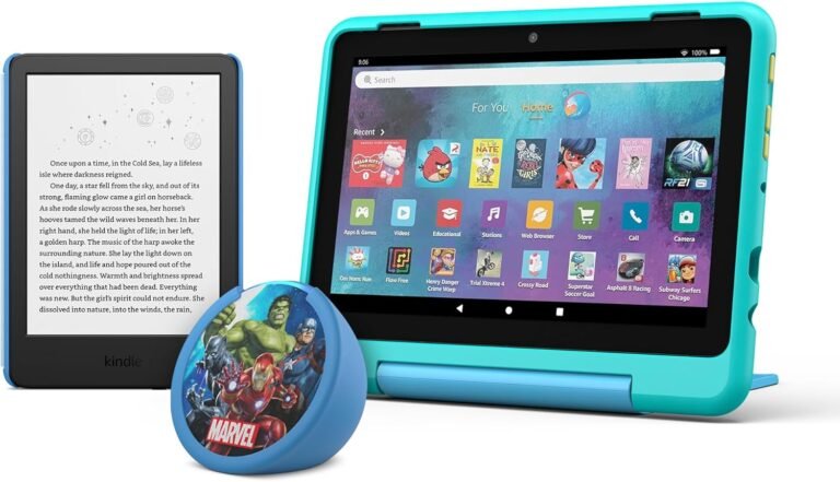 Amazon Kids Entertainment Device Bundle Review: Fire HD 8 Kids Pro Tablet + Kindle Kids + Echo Dot Kids
