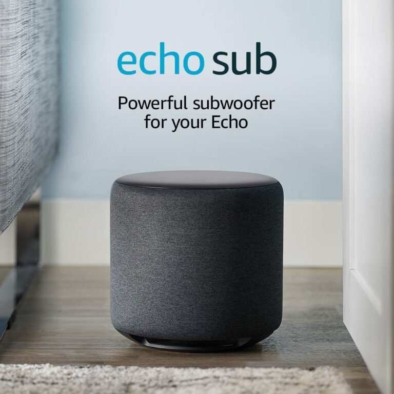 Amazon Echo Sub, Powerful Subwoofer for Review
