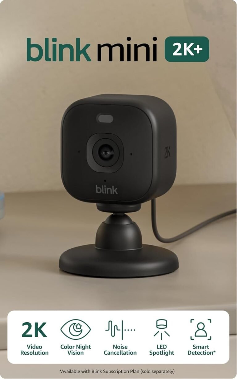 Blink Mini 2K+ (Newest Model) Review – Plug-in Home & Pet Security Camera with 2K Video, Night Vision, and Smart Detection