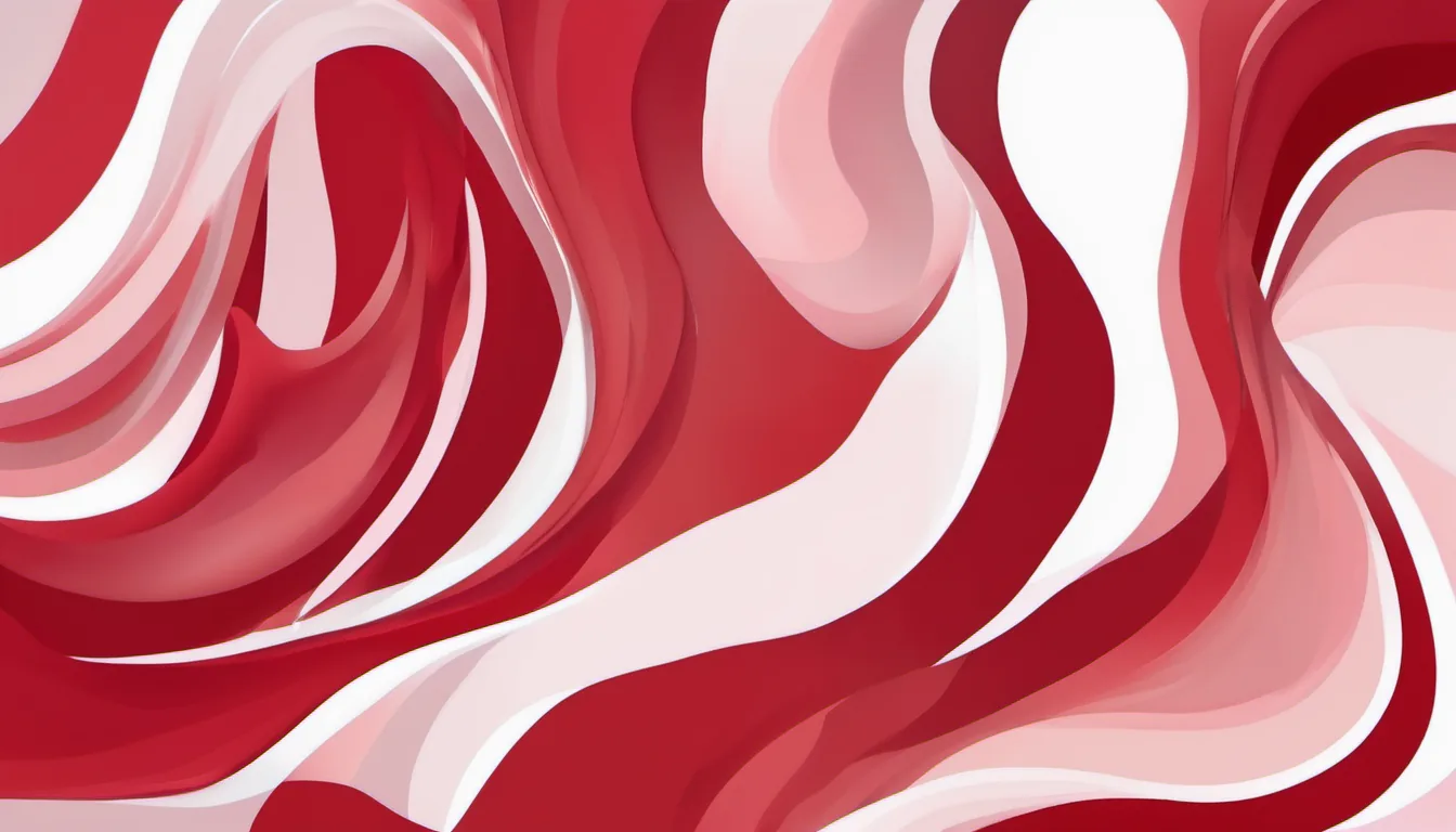 Abstract baseline band field illustration in crimson and pale blush on white — decorative header for Amazing Devices